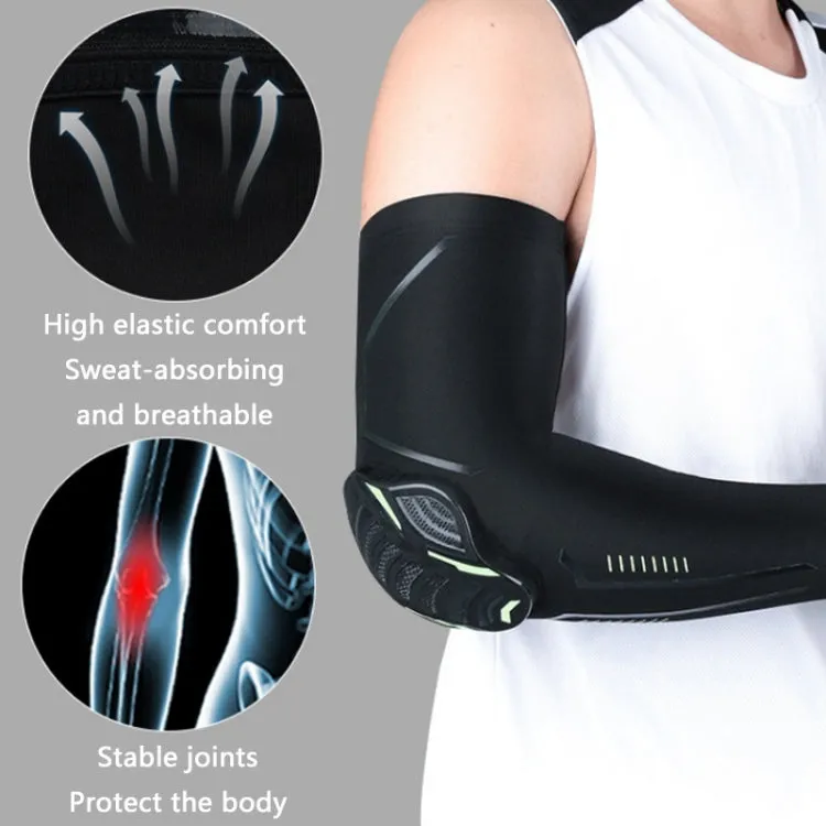 Outdoor Sports Honeycomb Anti-collision Compression Arm Guard, Color: XL (White)