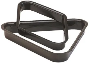 Pro Series A25 Commercial Black Plastic Billiard Ball Rack, 8-Ball Triangle