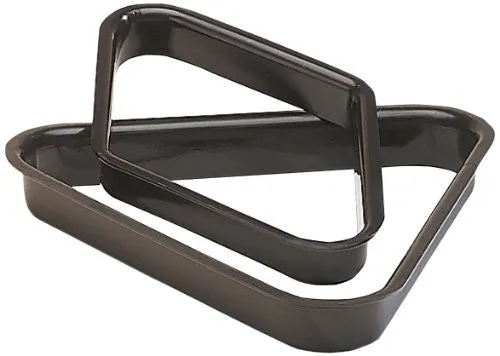 Pro Series A25 Commercial Black Plastic Billiard Ball Rack, 8-Ball Triangle
