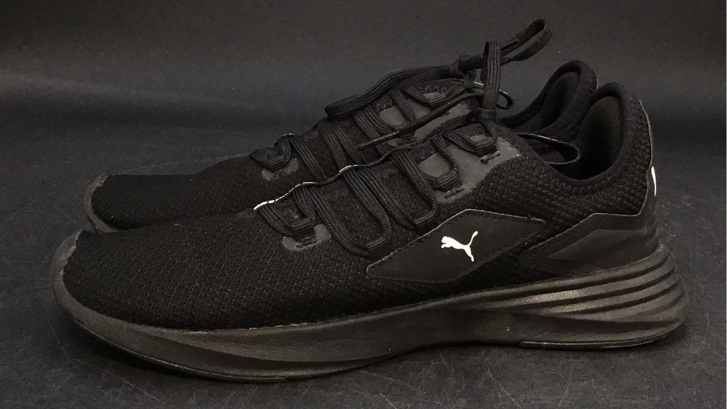 PUMA Men's Tropus 193159-01 Black Athletic Shoes - Size 7.5