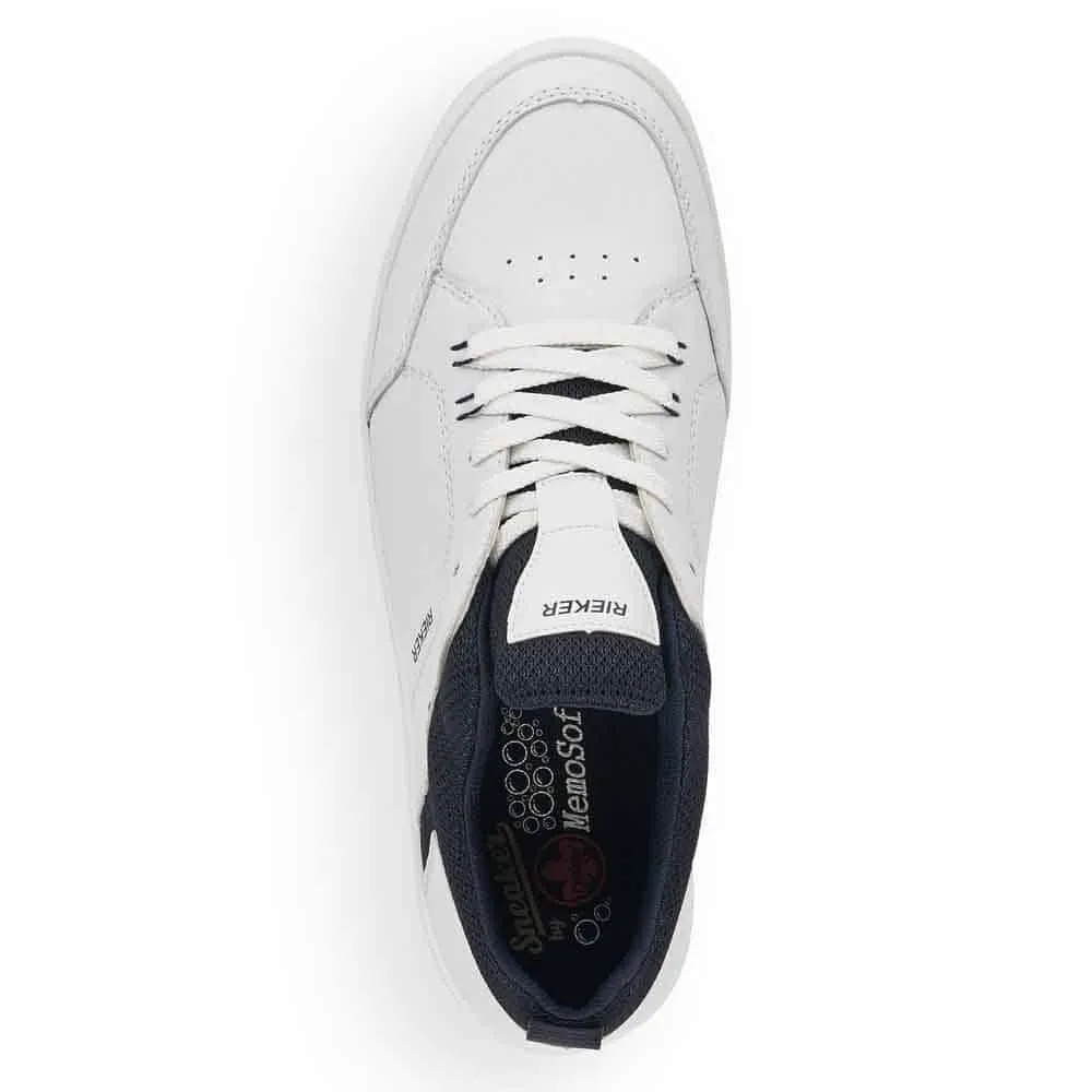 Rieker Men's Tennis Sneakers- White/ Navy
