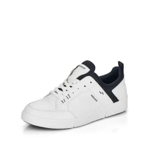 Rieker Men's Tennis Sneakers- White/ Navy
