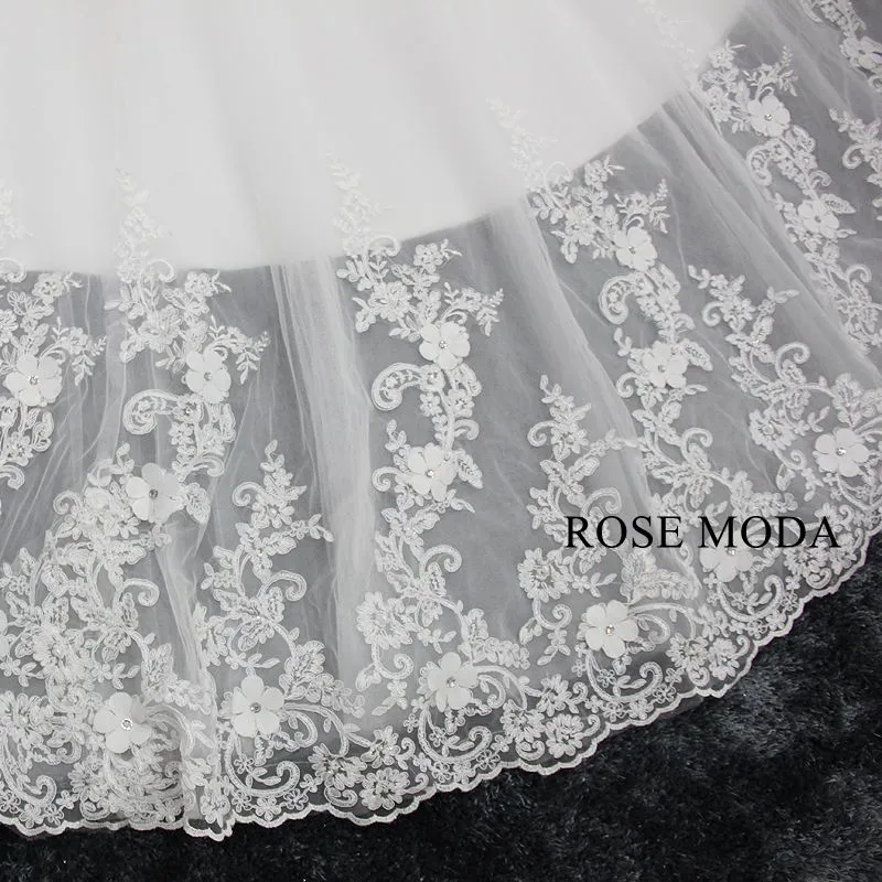 Rosemoda 3d Floral Lace Ball Gown Wedding Dress