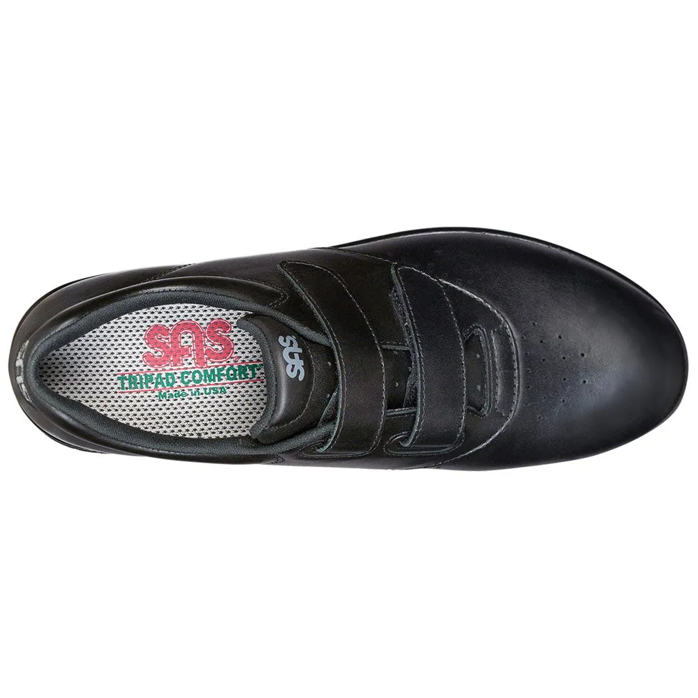 SAS Me Too Black Leather (Women's)