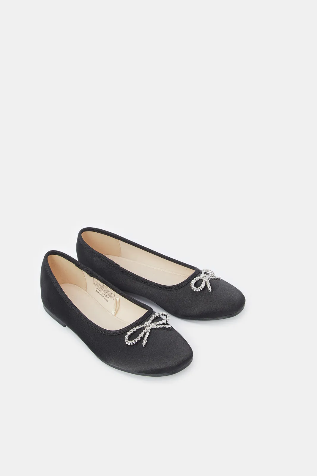 Senior Girls Black Bow Ballerina