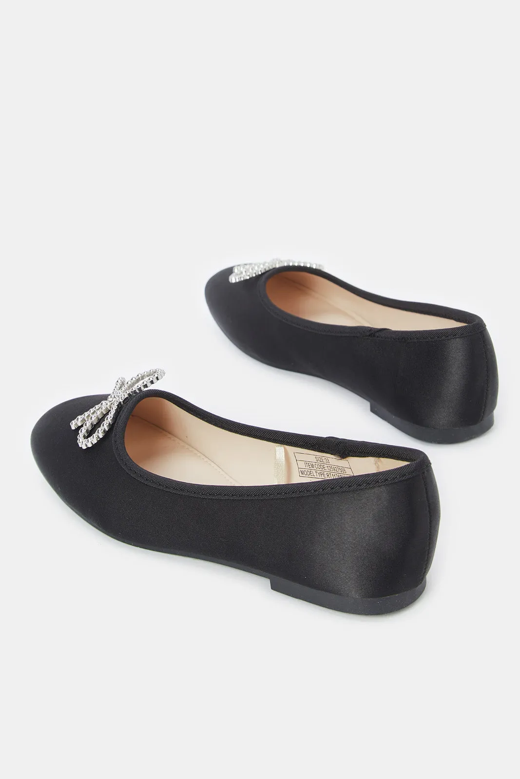 Senior Girls Black Bow Ballerina