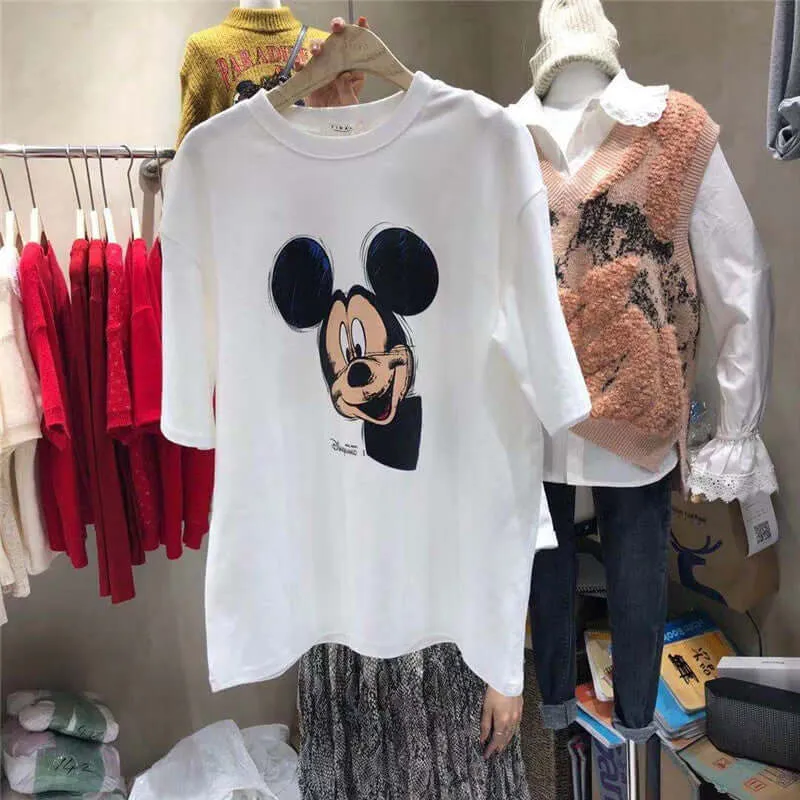Short-sleeved 2021T shirt female port, retro shot, red fashion foreign gas, ladies, Hong Kong