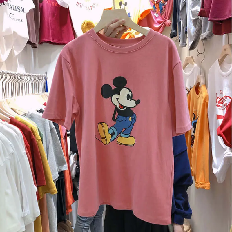 Short-sleeved 2021T shirt female port, retro shot, red fashion foreign gas, ladies, Hong Kong