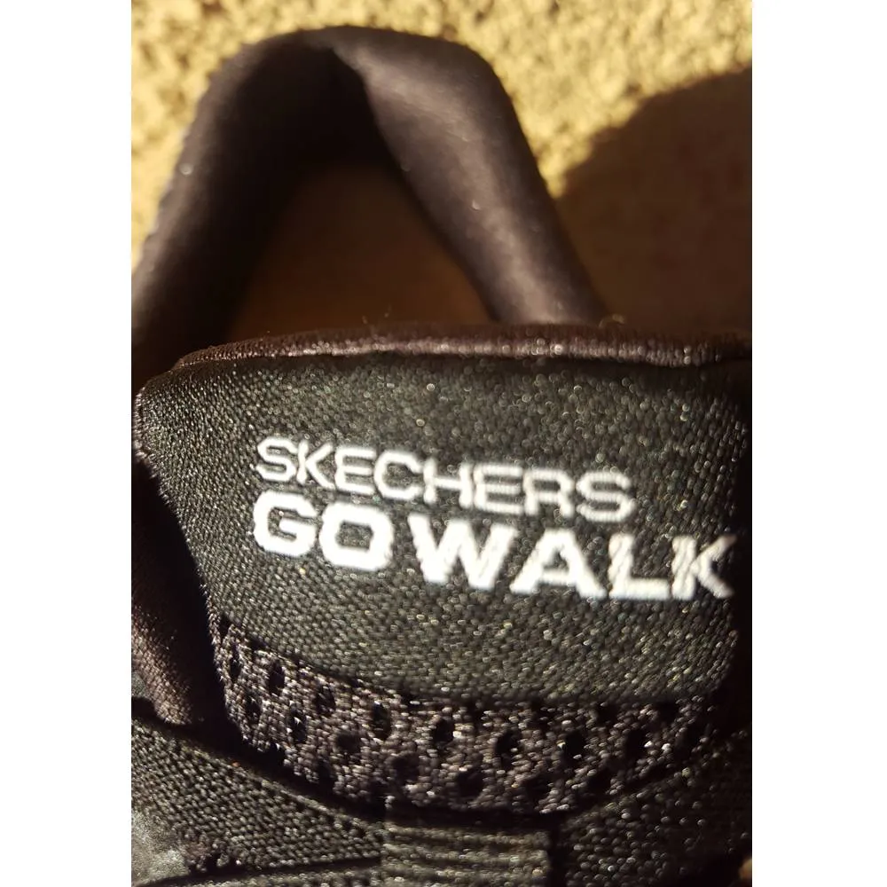 SKECHERS GOWALK JOY SHOES Black/White Final Clearance Sale