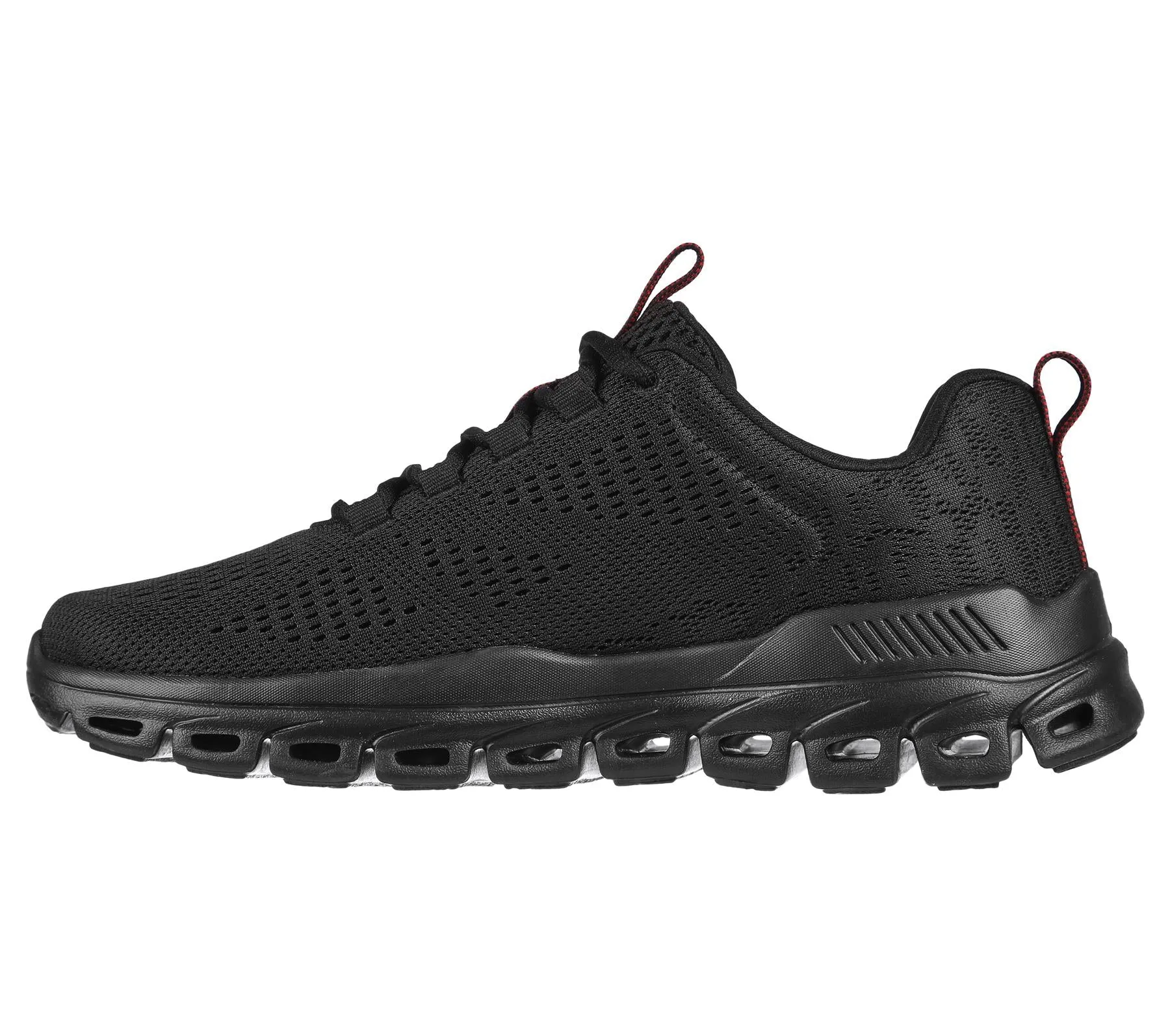 Skechers Men's Glide-Step Fasten Up Sneaker shoes in Black in UK 6 to UK 13