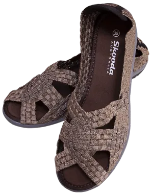 Skooda Sandals Shimmer Bronze