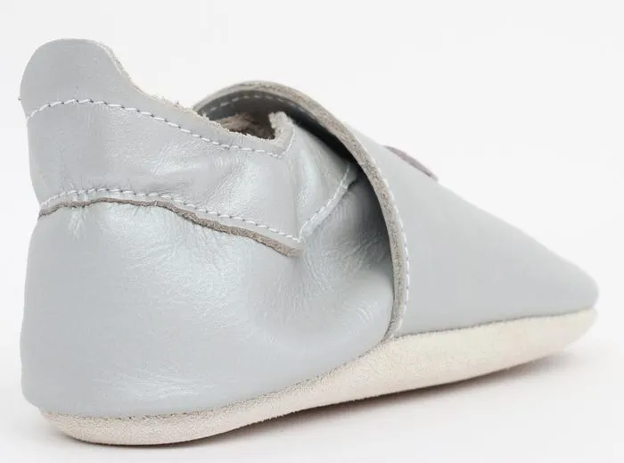 Soft Sole Leather - Silver Dragonfly