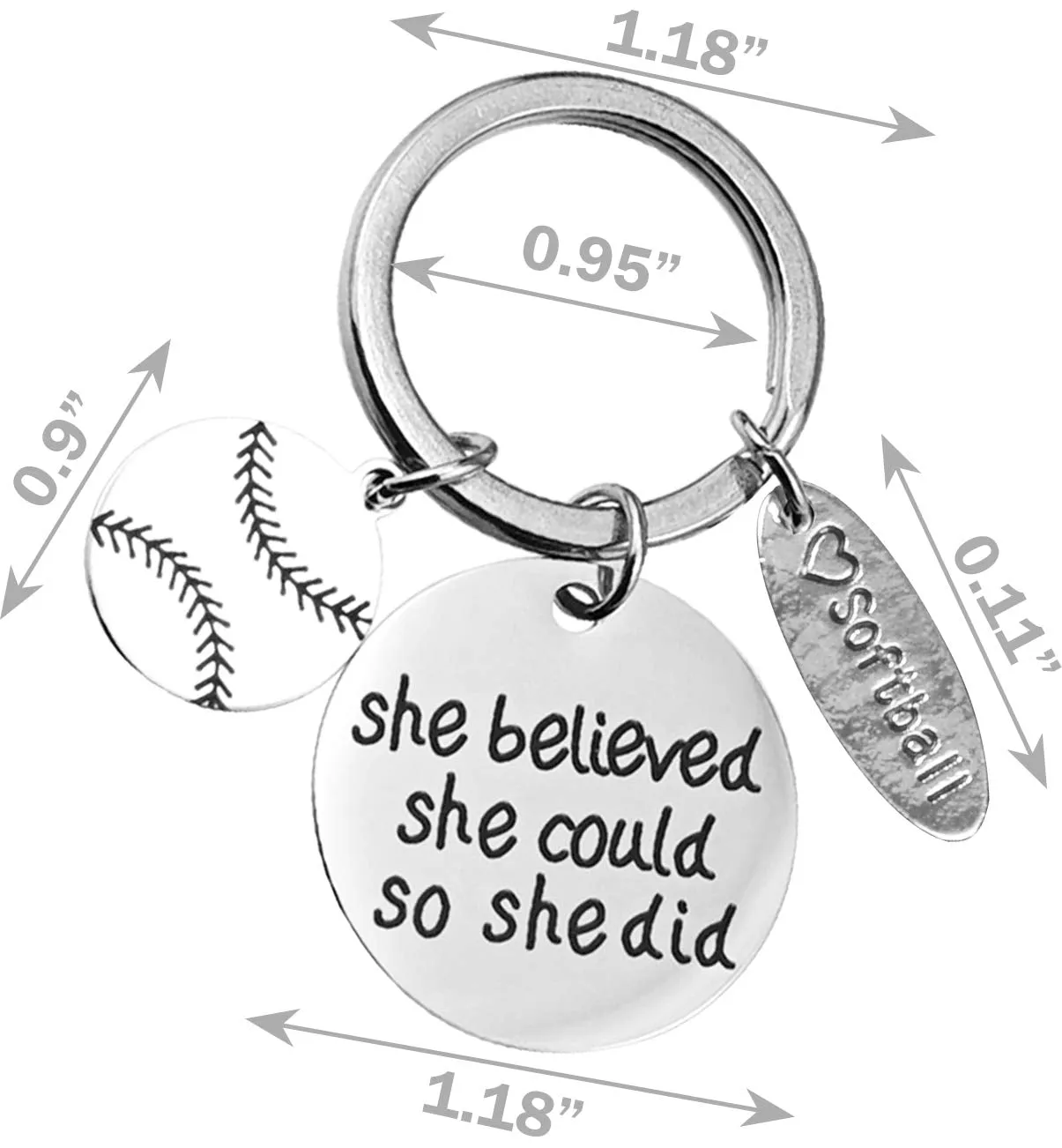 Softball Girl Gifts Set, Softball Girl Necklace, Softball Girl Bracelet, Softball