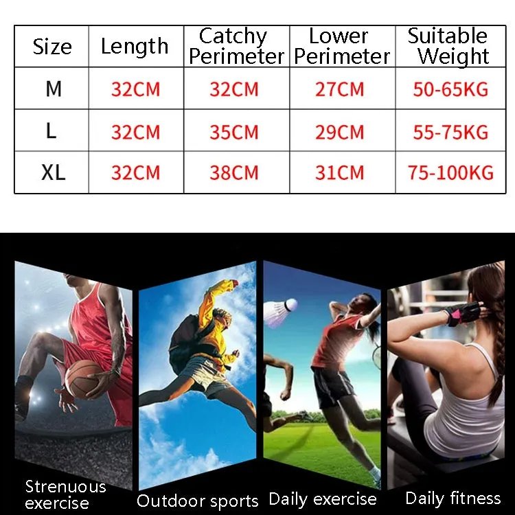 Sports Knee Pads Anti-Collision Support Compression Keep Warm Leg Sleeve Knitting Basketball Running Cycling Protective Gear, Size: XL(Black Red)