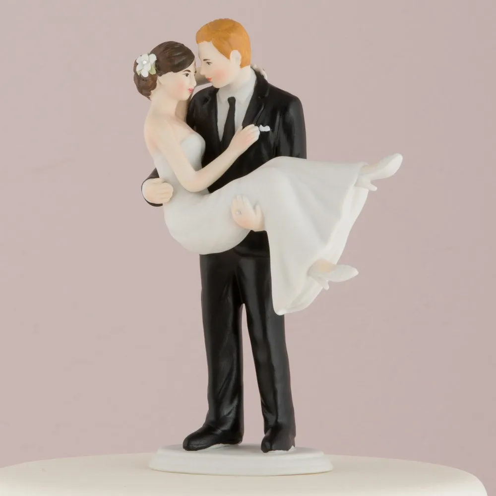 “Swept Up in His Arms” Wedding Couple Figurine