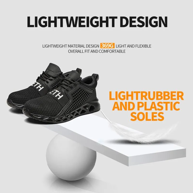 TFWMGV K306 Puncture-Resistant Anti-Slip Comfortable Steel Toe Shoes