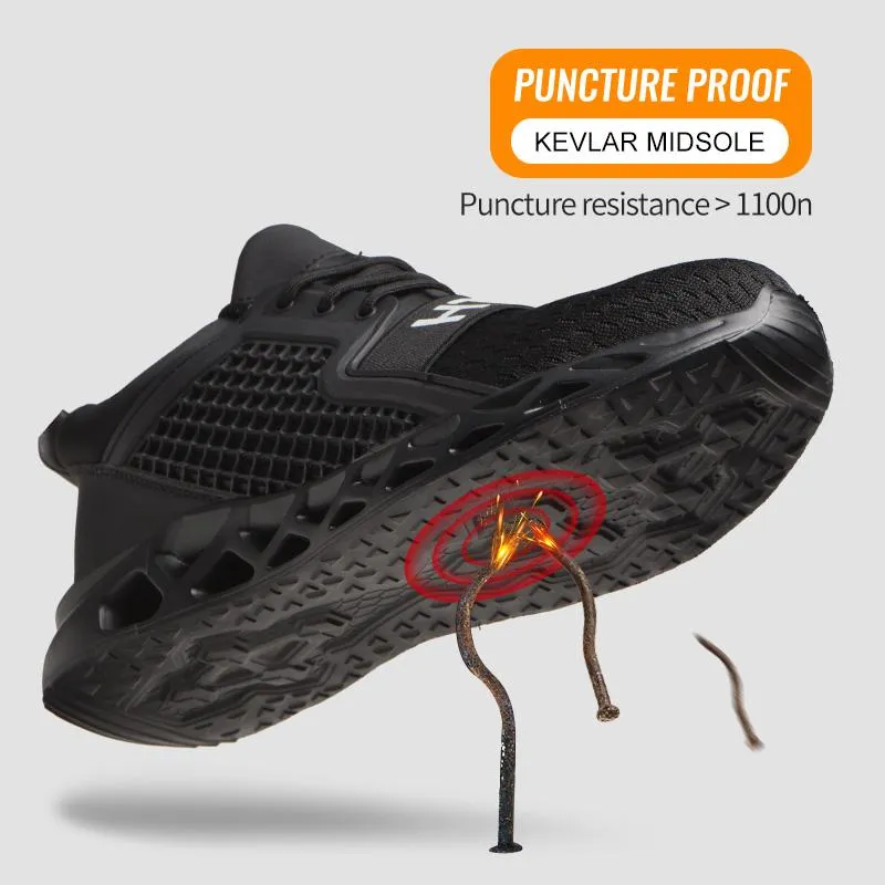 TFWMGV K306 Puncture-Resistant Anti-Slip Comfortable Steel Toe Shoes