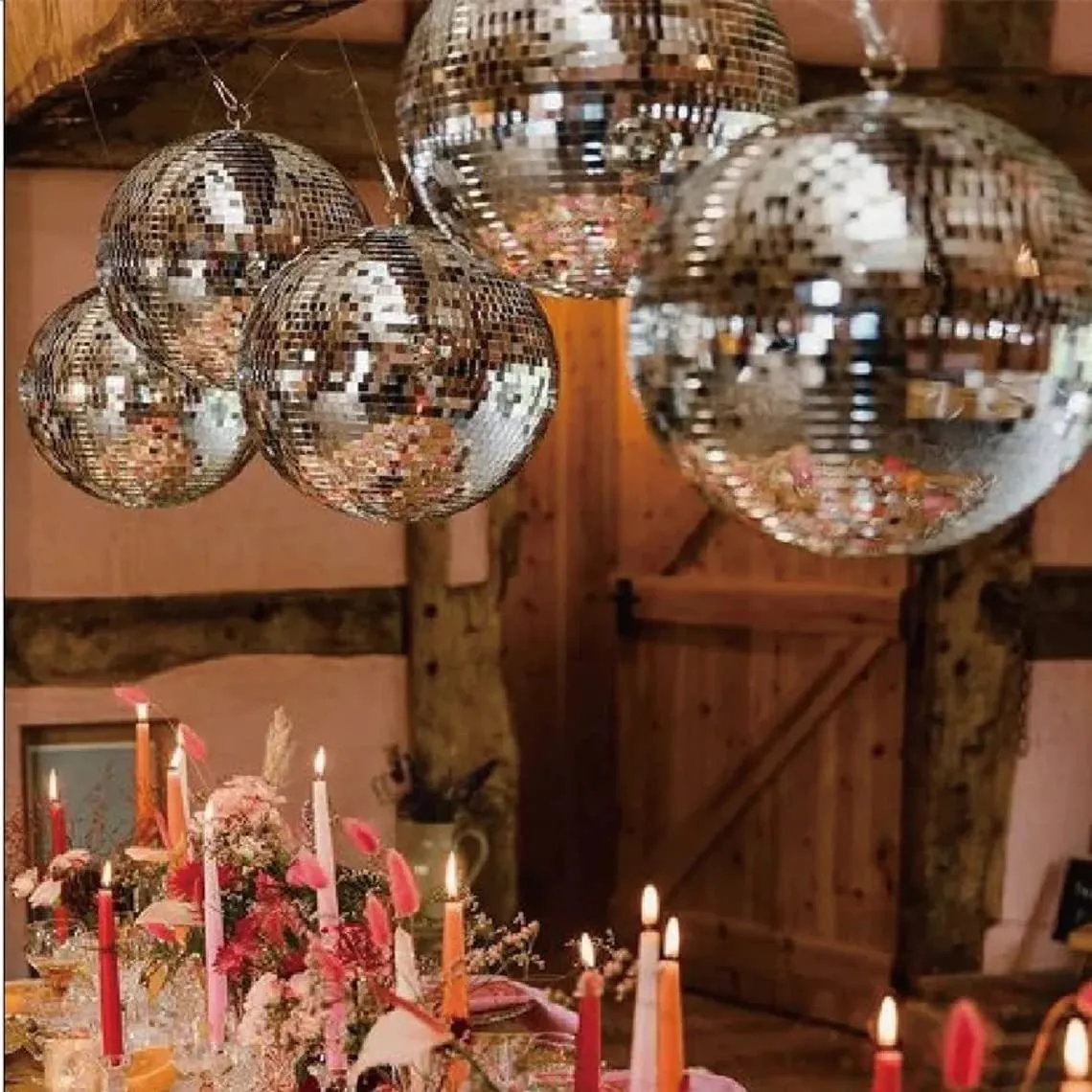 The Decor Affair 1 Pcs Disco Ball with Hanging Swivel,Mirror Ball (Multiple Sizes) (6 Inch).