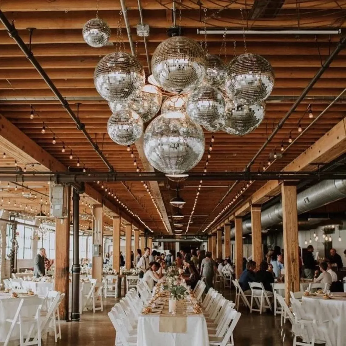 The Decor Affair 1 Pcs Disco Ball with Hanging Swivel,Mirror Ball (Multiple Sizes) (6 Inch).