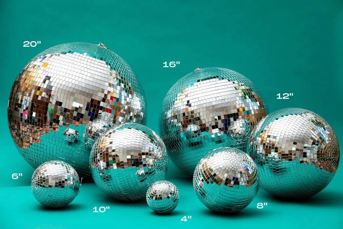 The Decor Affair 1 Pcs Disco Ball with Hanging Swivel,Mirror Ball (Multiple Sizes) (6 Inch).