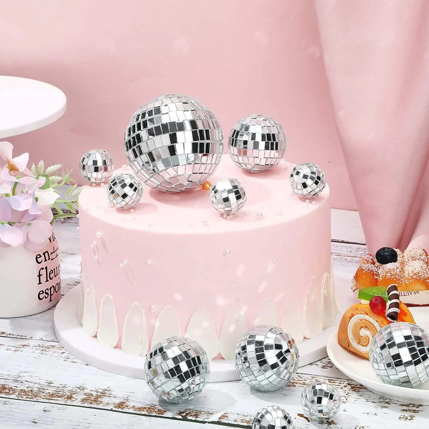 The Decor Affair Party Perfection: 15-Piece Hanging Mirror Set - Sparkling Disco Ball Mirrors in 1.5", 2", and 3.2" Sizes