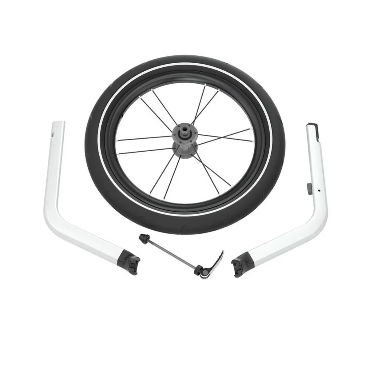 Thule Chariot Jogging Kit 1 - Lite/Cross - Aluminum/Black