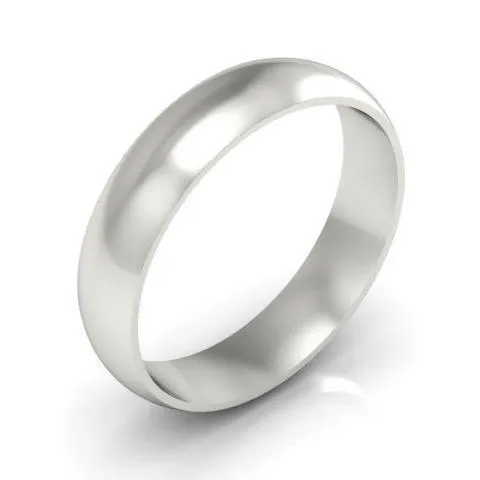 Traditional Wedding Band in 14k 5mm