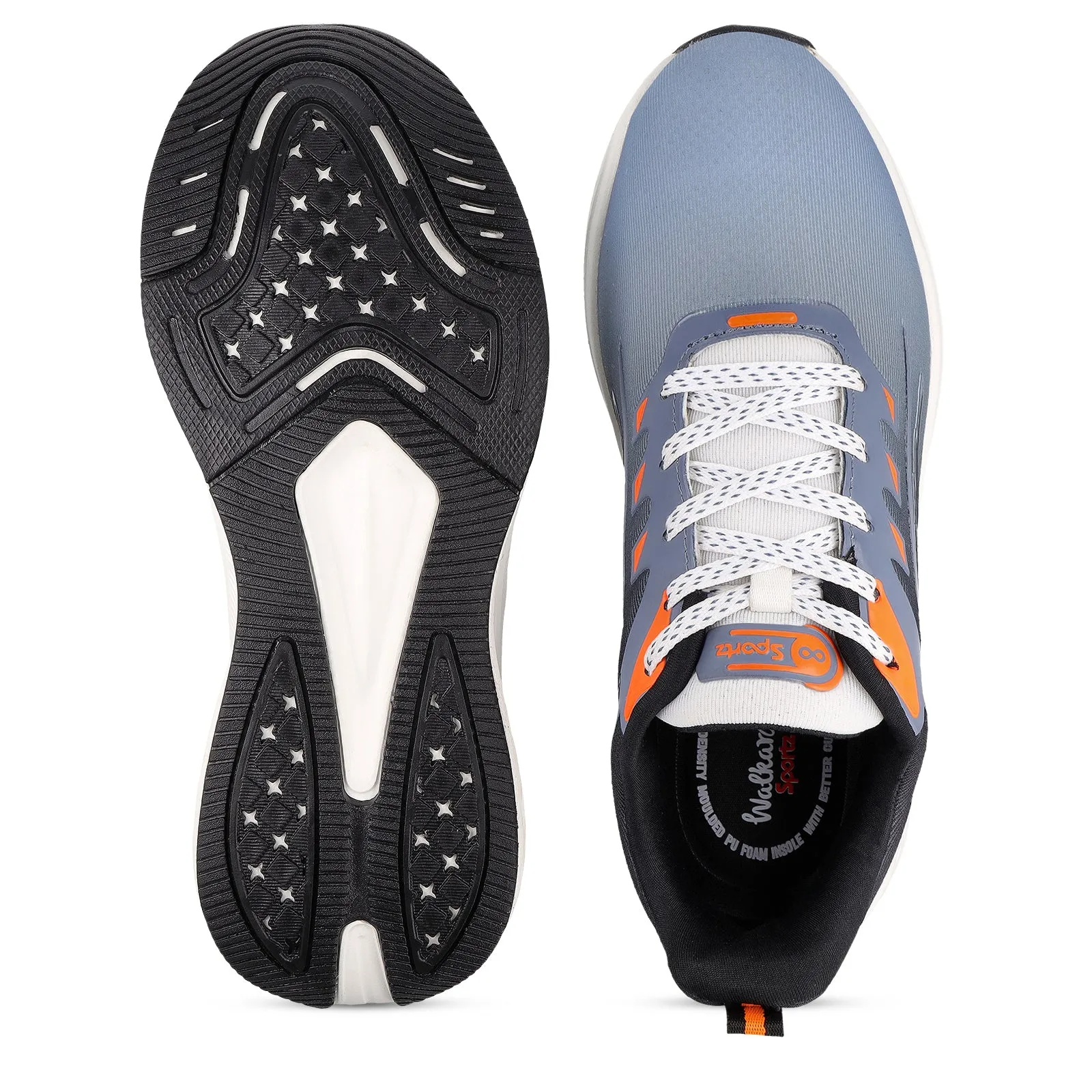 TYGA Men's Lace-up Sports Shoe - Black Aqua