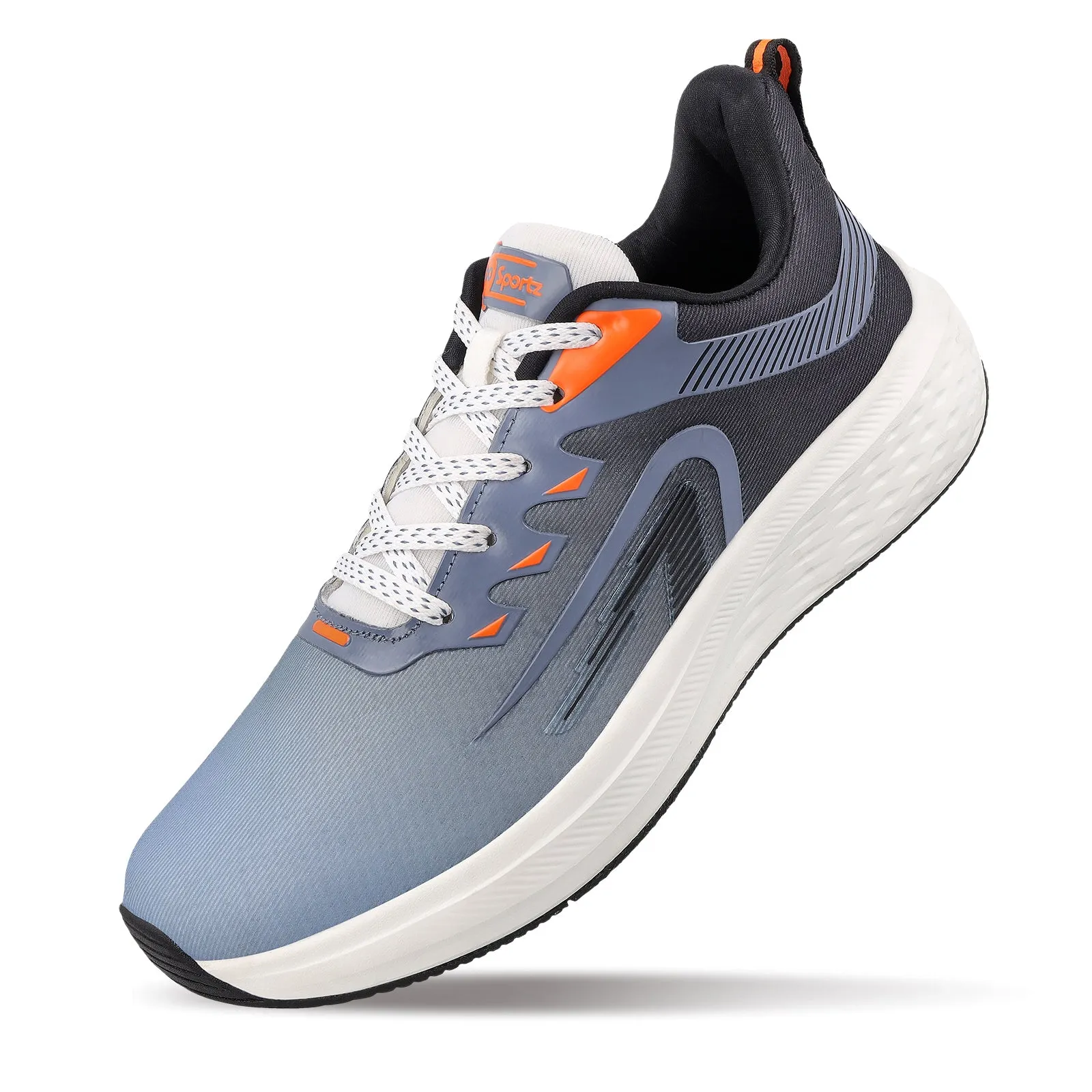 TYGA Men's Lace-up Sports Shoe - Black Aqua