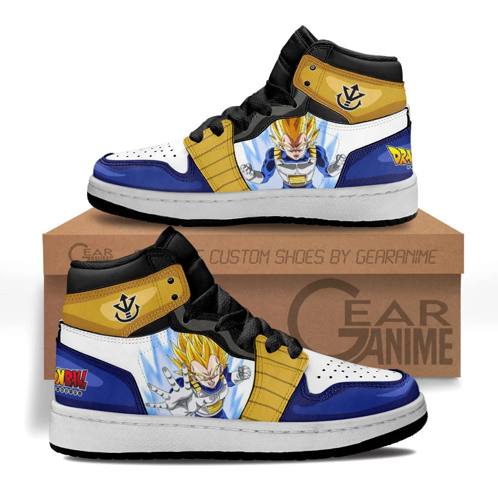 Vegeta Super Saiyan Kids Sneakers Custom Dragon Ball Anime Shoes For Kids