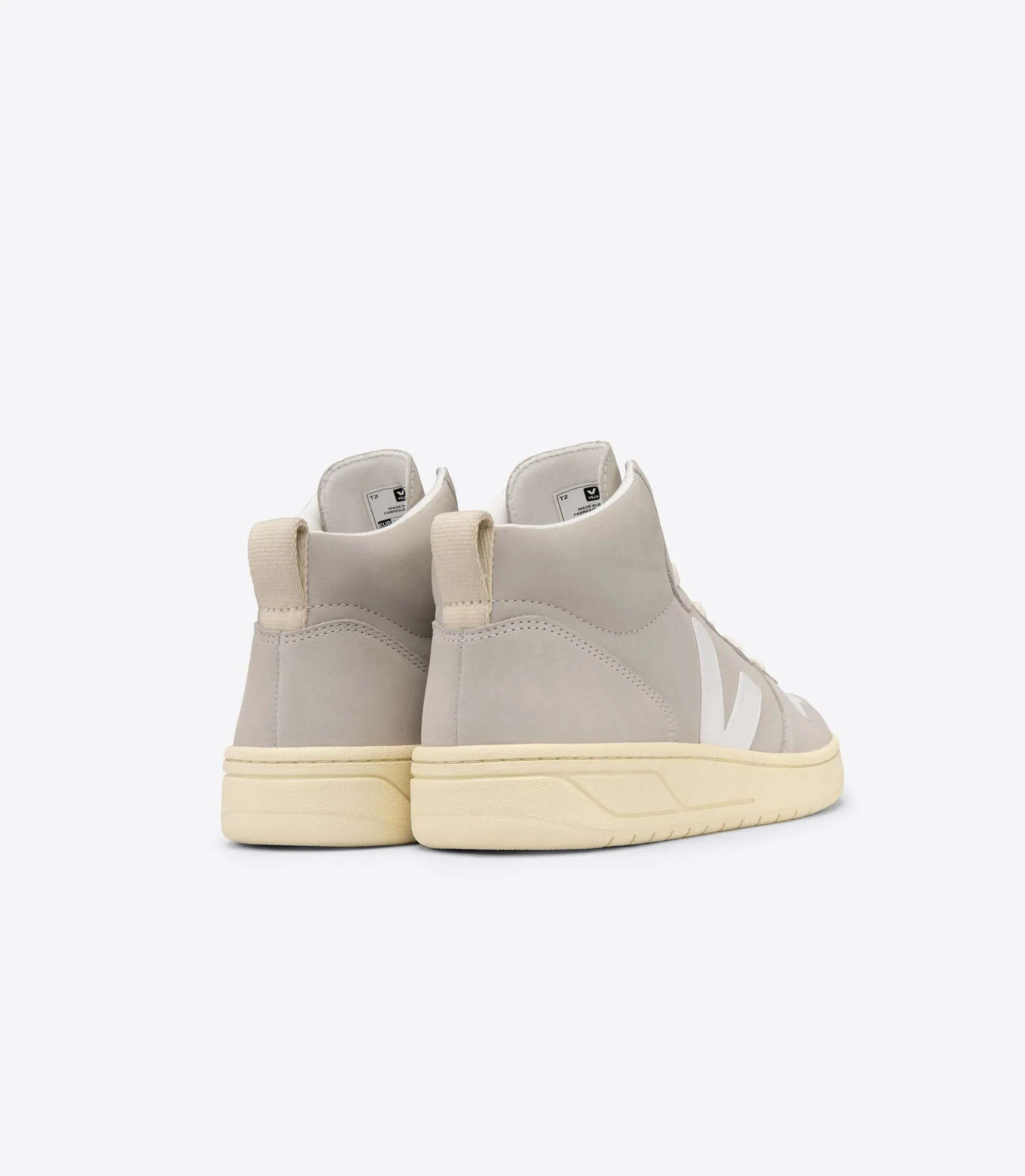 Veja - V-15 Nubuck in Natural White
