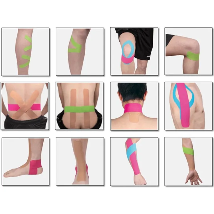 Waterproof Kinesiology Tape Sports Muscles Care Therapeutic Bandage, Size: 5m(L) x 5cm(W)(Green)