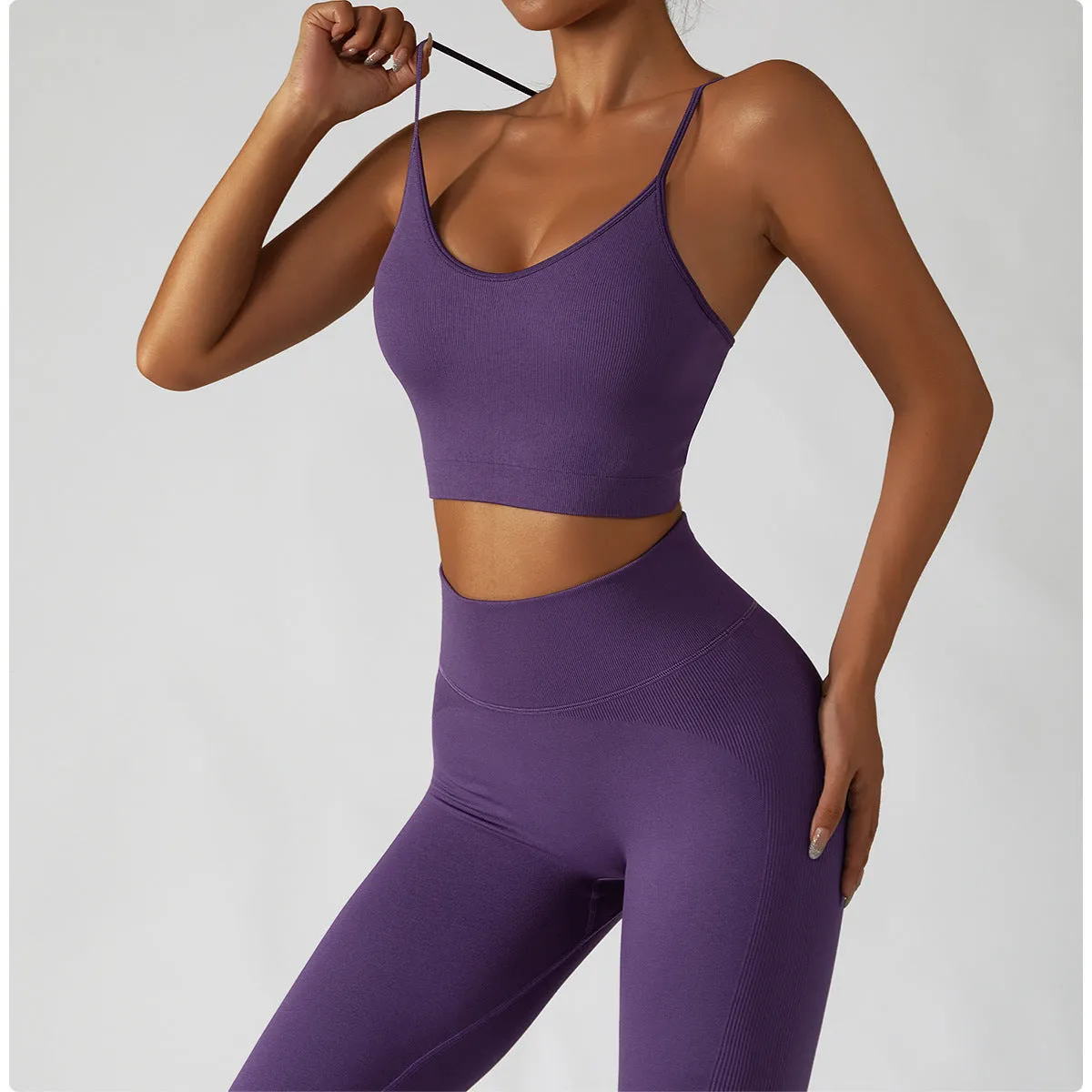 Wholesale Seamless Ladies Yoga Crop Top