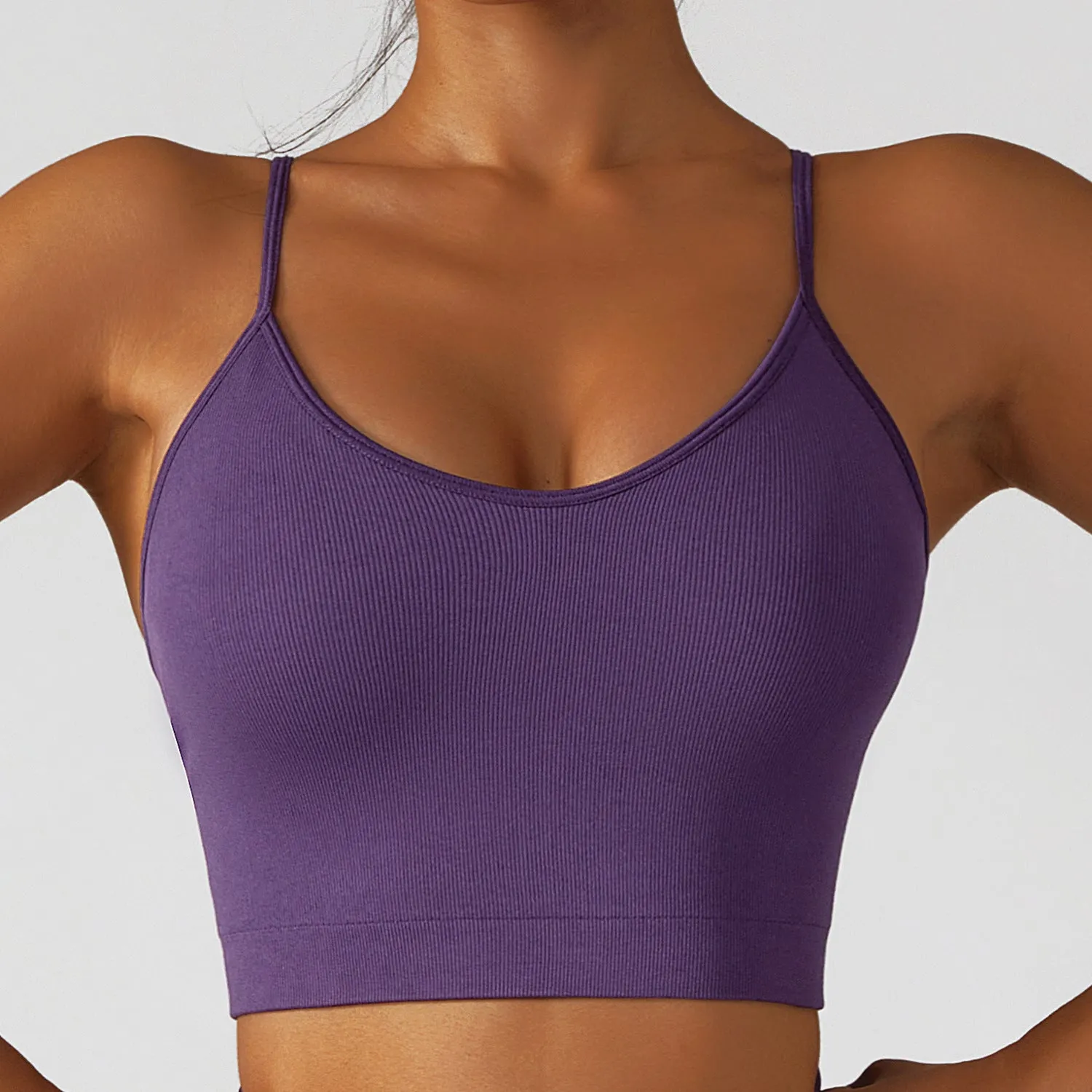 Wholesale Seamless Ladies Yoga Crop Top