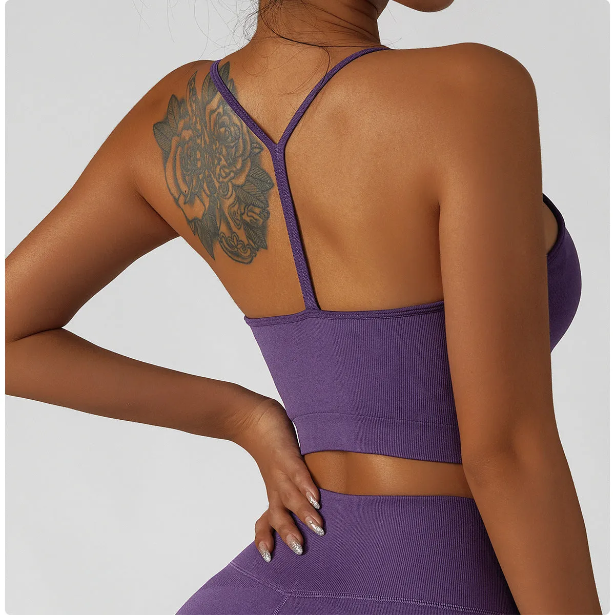 Wholesale Seamless Ladies Yoga Crop Top
