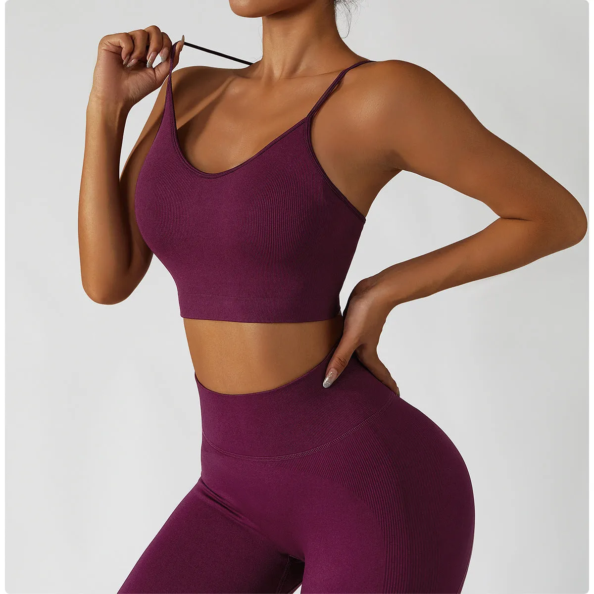 Wholesale Seamless Ladies Yoga Crop Top