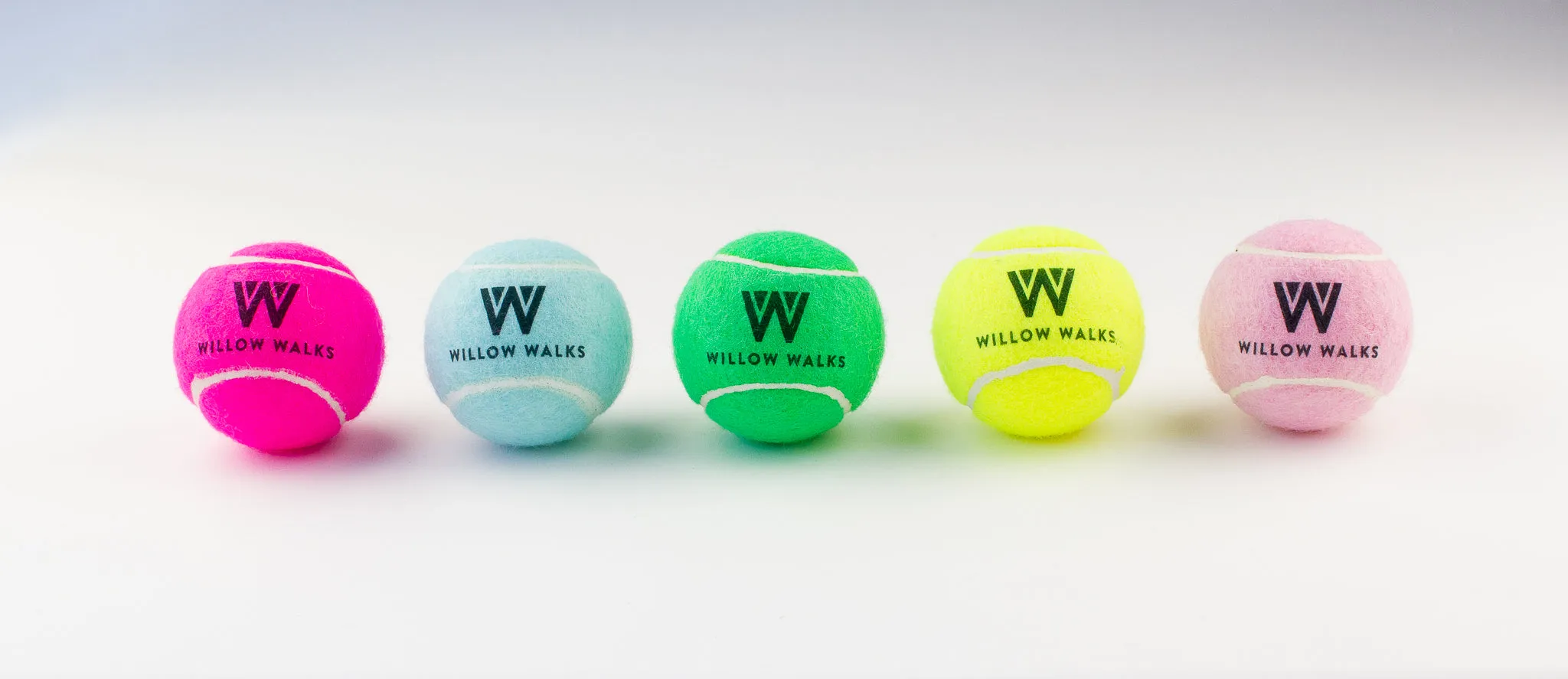 Willow Walks tennis ball in bright pink