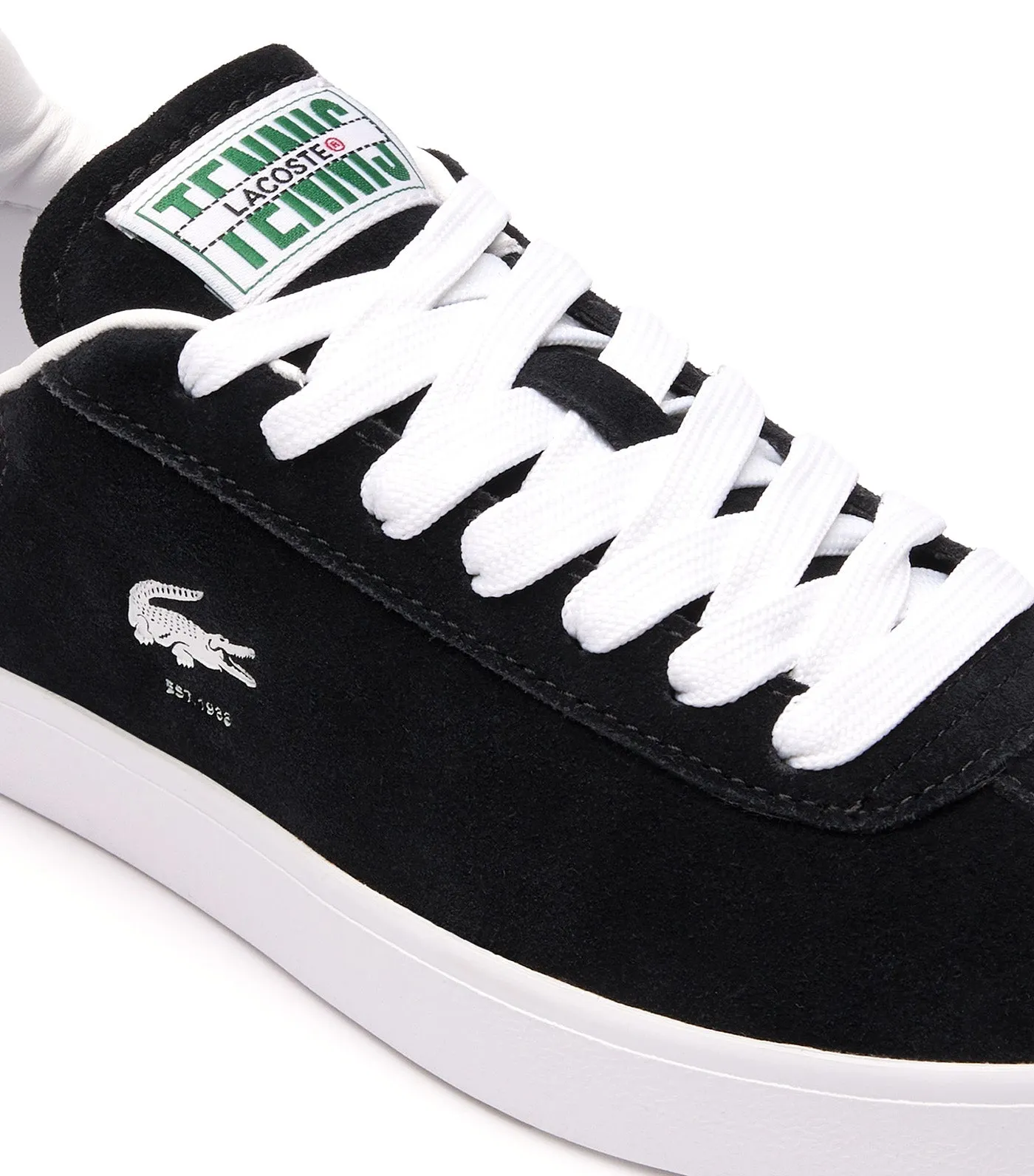 Women's Baseshot Suede Trainers Black/White