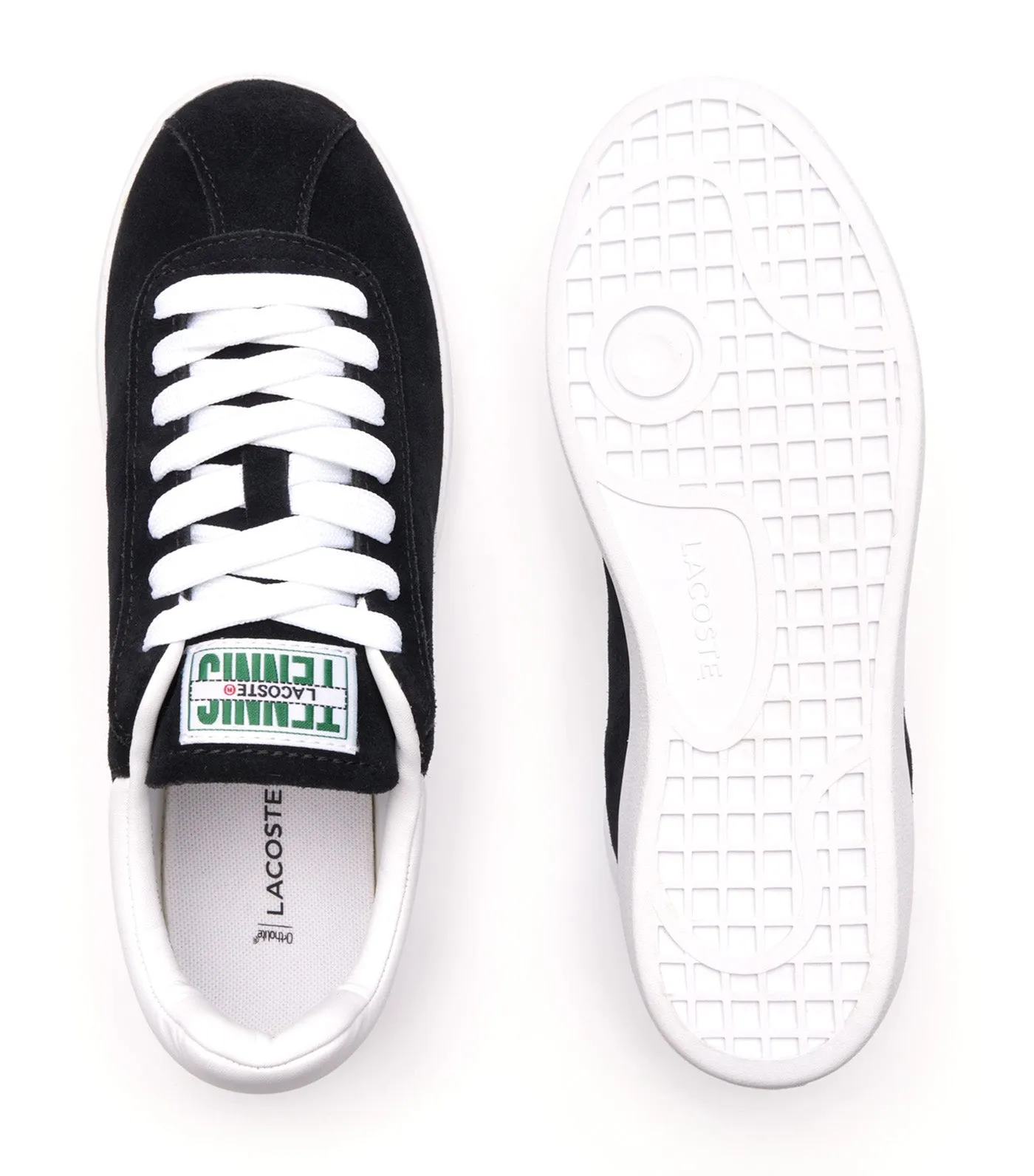 Women's Baseshot Suede Trainers Black/White