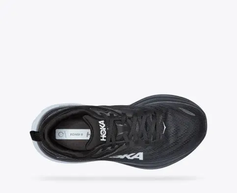 WOMEN'S HOKA BONDI 8 | BLACK / WHITE