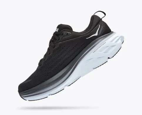WOMEN'S HOKA BONDI 8 | BLACK / WHITE