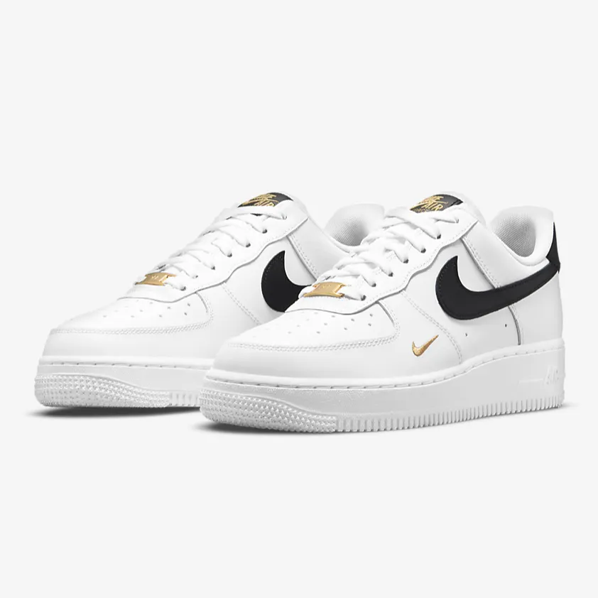 Women's Nike Air Force 1 '07 Essential (White/Black/Metallic Gold)(CZ0270-102)