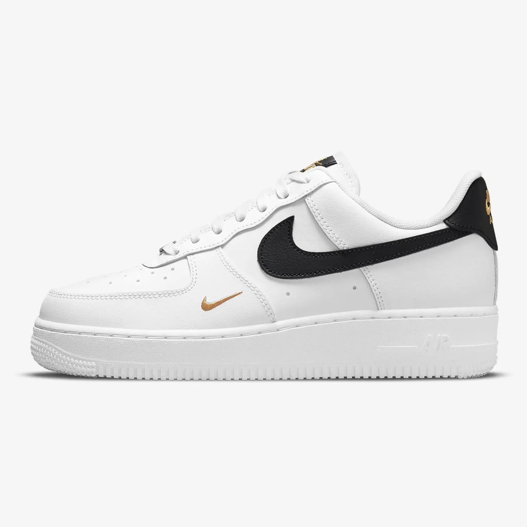 Women's Nike Air Force 1 '07 Essential (White/Black/Metallic Gold)(CZ0270-102)