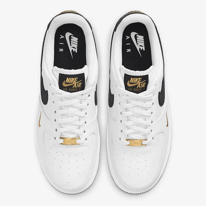 Women's Nike Air Force 1 '07 Essential (White/Black/Metallic Gold)(CZ0270-102)