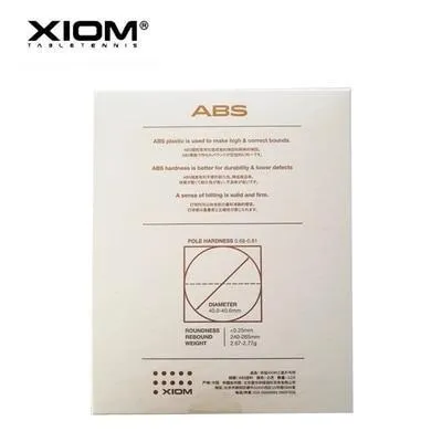 XIOM Latest OZA 3-Star Table Tennis Balls (Pack of 12)